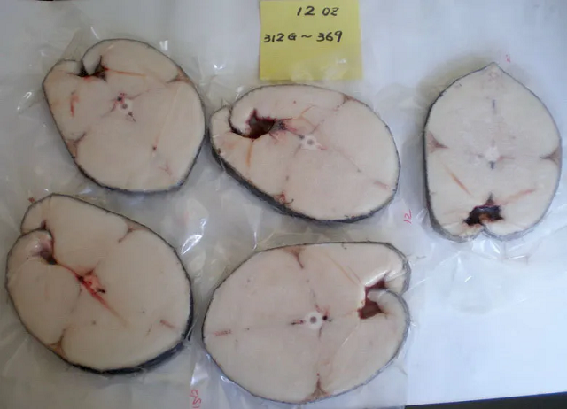 기름갈치꼬치 절단면